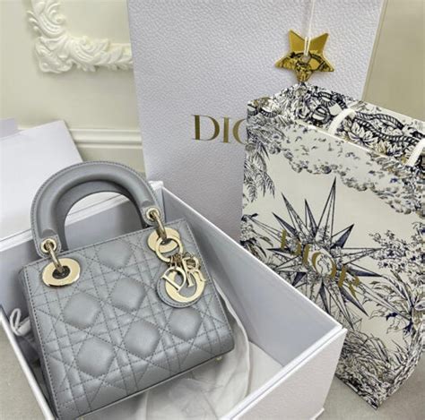 lady dior opaline grey|lady dior taschen sale.